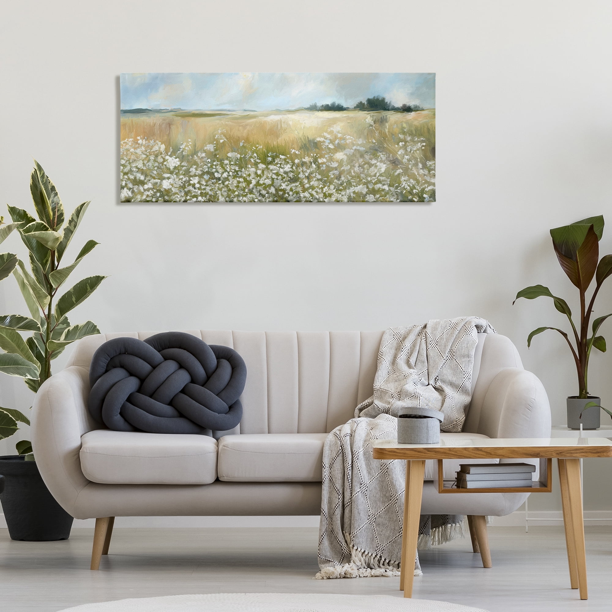 Stupell Industries Panoramic Prairie Horses Landscape & Nature Photography Wrapped Canvas Art Print Wall Art, 48 x 20