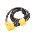 thumbnail image 2 of CxhicLuv Bike Combination Lock 47×1.9×0.7 Inch Steel Cable, Resettable Password – Anti-Theft Portable Lock, Suitable for Motorcycles, Scooters, Ideal for Vehicle Owners, Yellow, 2 of 6