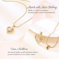 thumbnail image 5 of Heart Urn Necklace Cremation Heart Urn Necklace Ashes Love Heart Birthstone Necklace Jewellery Gifts Keepsake Pendant Memorial Locket Ashes Jewellery, 5 of 7