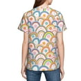 thumbnail image 7 of Wukai Rainbow Flowers Youth Unisex Short Sleeve T-Shirt for Boys, Girls, Teens, and Kids-X-Large, 7 of 7