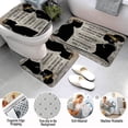 thumbnail image 3 of Black Girl Shower Curtain Sets with 4PCS, Non-Slip Bath Mat,Toilet Lid Cover, Inspirational Quote Afrcia American Black Queen Bathroom Decor Set, 3 of 7