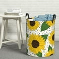 thumbnail image 5 of Picia Sunflowers Large Laundry Basket, Waterproof, Freestanding Laundry Hamper, Collapsible Tall Clothes Hamper with Extended Handles-, 5 of 8