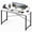 White, variant on edx 55 inch Computer Desk Modern Writing Desk, Industrial Office Desk, Office Table for Small Spaces,Sturdy Laptop Table for Home Office, Rust