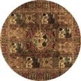 thumbnail image 1 of Ahgly Company Indoor Round Persian Brown Traditional Area Rugs, 5' Round, 1 of 4