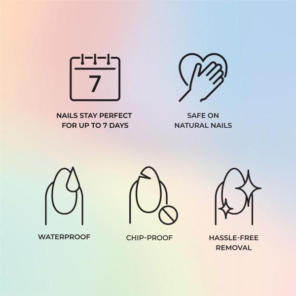 KISS Voguish Fantasy - Fake Nails - Luminary - Oval - Short - 28 count, KISS Voguish Fantasy