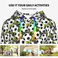 thumbnail image 4 of Haiem Soccer and Football for Women's Fashion Hoodies & Sweatshirts with Kangaroo Pocket,Hooded Sweatshirt with Eye-catching Drawstrings-Large, 4 of 7