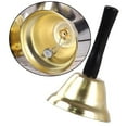 thumbnail image 3 of Ringing Hand Bell - Loud Metal Handheld Ring Bell Compatible With Calling Attention And Assi, 3 of 5