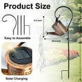thumbnail image 2 of Syenll Solar Watering Can with Lights, Outdoor LED Solar Lights, Hanging Solar Garden Light with Shepherd Hook for Patio Yard Decor, 2 of 8