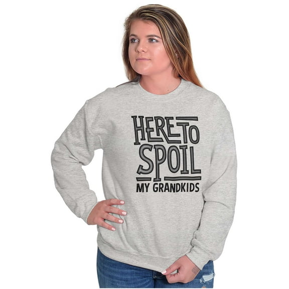 Funny Grandma Spoiled Grandchildren Women Plus Size Crewneck Sweatshirt Brisco Brands 2X