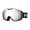 Silver Vlt 12%, variant on FEISEDY Ski Goggles, OTG Snow Sport Goggles for Adult Youth, Anti-Fog UV400 Protection Bendable Dual-Lenses B2961