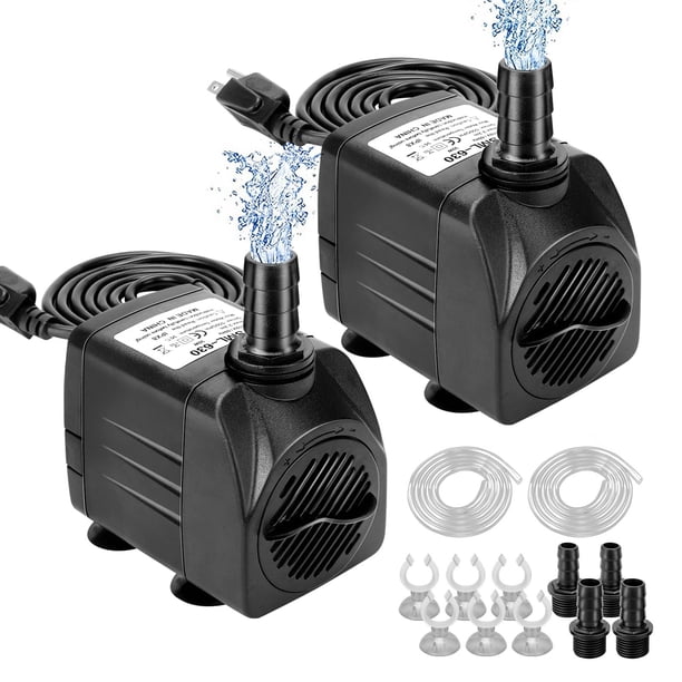 Bomba sumergible GROWNEER 550GPH 30W 2000L/H de 7.2 pies de altura