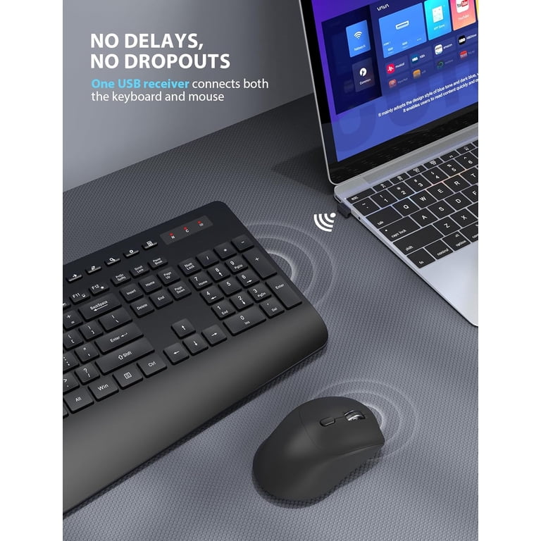 Wagpak Wireless Keyboard & Mouse Combo 2-Pack, 111-Key photo 5
