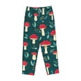 thumbnail image 4 of Xecao Amanita Mushroom Women's Straight Lounge Pajama Pants: The Epitome of Relaxed Sleepwear, 4 of 9