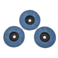 thumbnail image 3 of 3pcs 3 inch Flat Flap Discs 75mm Grinding Wheels Wood Cutting For Angle Grinder, 3 of 5