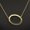 O, variant on 26 Alphabet Initial Necklace for Women - Versatile Silver Alloy Choker
