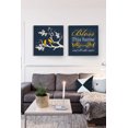 thumbnail image 4 of MuralMax Bless This Home & All Who Enter Bible Verse Art - Family Tree Canvas Wall Decor - Unique Inspirational Anniversary & Wedding Gifts For All Occasions - Set Of 2 - Color Navy - Size-10x10, 4 of 5