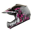 thumbnail image 3 of WOW Youth Kids Motocross BMX MX ATV Dirt Bike Helmet HJOY Dragon Pink + Goggles + MG Youth Pink Glove Bundle, 3 of 9