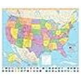 thumbnail image 3 of United States Wall Map Poster with State Flags - 24x20 Rolled Paper, 3 of 4