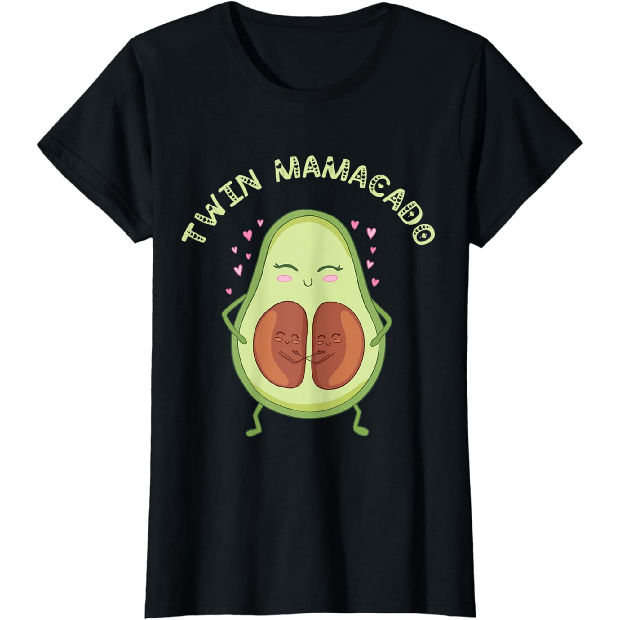 Women Twin Mamacado Avocado Pregnancy Mom T Shirt Size S-5XL