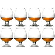 Epure Collection 8 Piece Glass Set - for Drinking Brandy, Bourbon, and Wine (Brandy (13.25 oz))