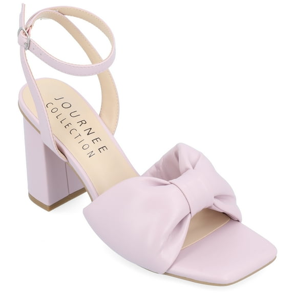 Journee Womens Lottey Mid Heel Ankle Strap Sandals