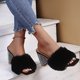thumbnail image 4 of Zapatos de mujer Casual Punta cuadrada Moda Slip-on Rhinestone Tacones altos Sandalias de felpa Wmkox8yii  hfjk4320, 4 of 8