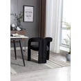 thumbnail image 5 of Triple Tree Contemporary Velvet Solid Print Dining Side Chairs, Black (Set of 2), 5 of 9
