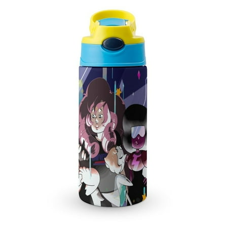 

Steven Universe Animation Kid s Insulated Water Bottle With Straw Vacuum Stainless Steel Cup Leak-Proof Toddler Thermoses Children Water Cup