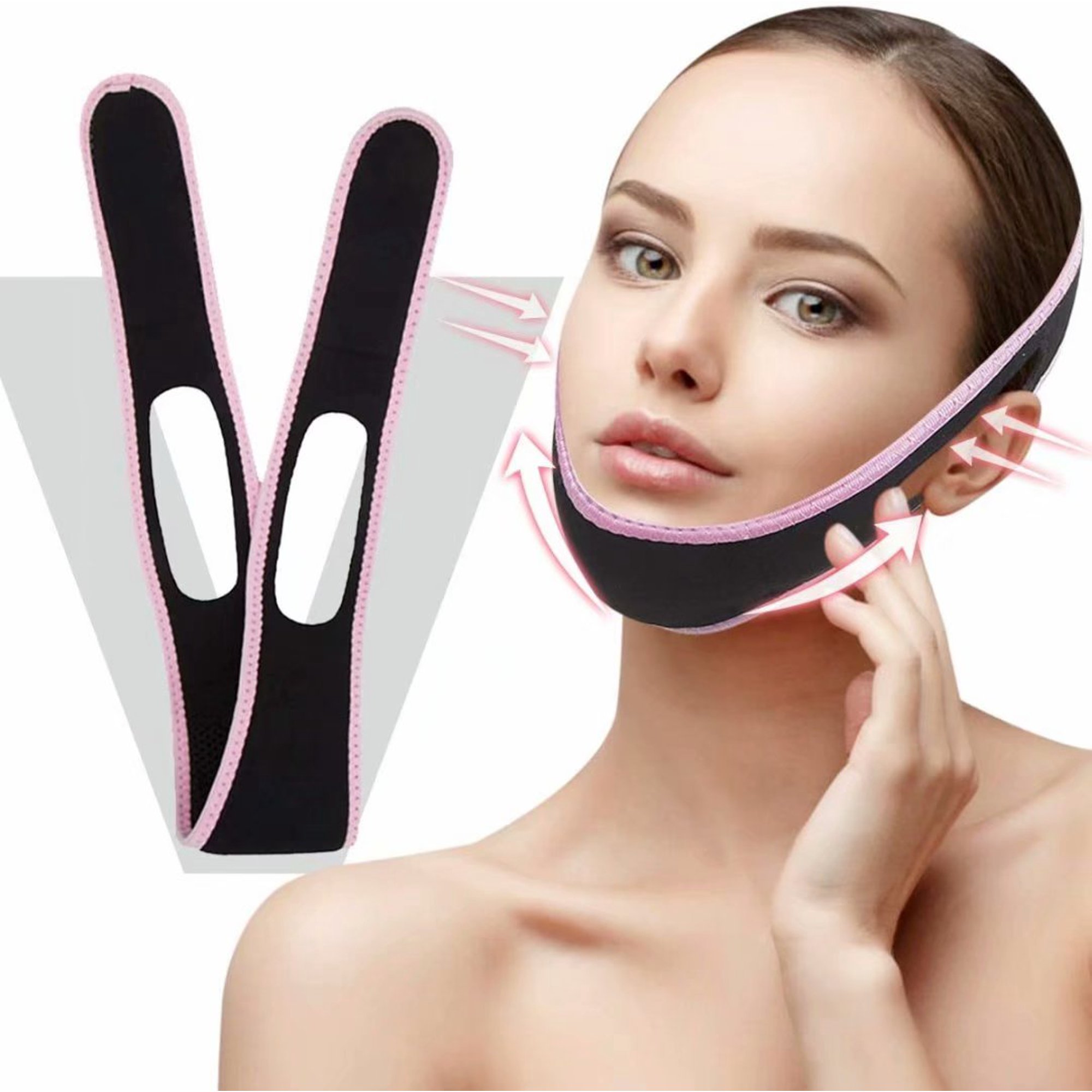 Reusable Face for Slimming, face Lift and Slimmer Belt, Double Chin Reducer V Line Lifting Mask for Sagging Face and Chin, Anti Snoring Unisex