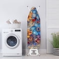 thumbnail image 4 of HELLHERO Floral Print Ironing Board Cover Polyester Iron Cover for Ironing Board, Scorch Resistant Ironing Board Cover Protector Decorative Covers for Ironing Board, 54" x 15" Inch, 4 of 5