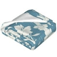 thumbnail image 2 of Cauagu Lilies Flowers Pattern Flannel Bed Blankets,Fleece Blanket Comfortable Air Conditioning Blanket for Sofa Bed Travel Couch & Living Room -50"x40", 2 of 8