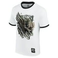 thumbnail image 2 of Men's White/Black Cody Rhodes Captain Rhodes Ringer T-Shirt, 2 of 3