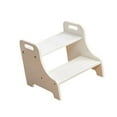 thumbnail image 4 of simhoa Wood Step Stool Furniture Portable Two Step Stool for Adults Kitchen Nursery White, 4 of 8
