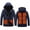 Dark Blue, variant on Plus Size Heated Jackets for Men Outdoor Warm Clothing Heated For Riding Skiing Fishing Charging Via Heated Coat