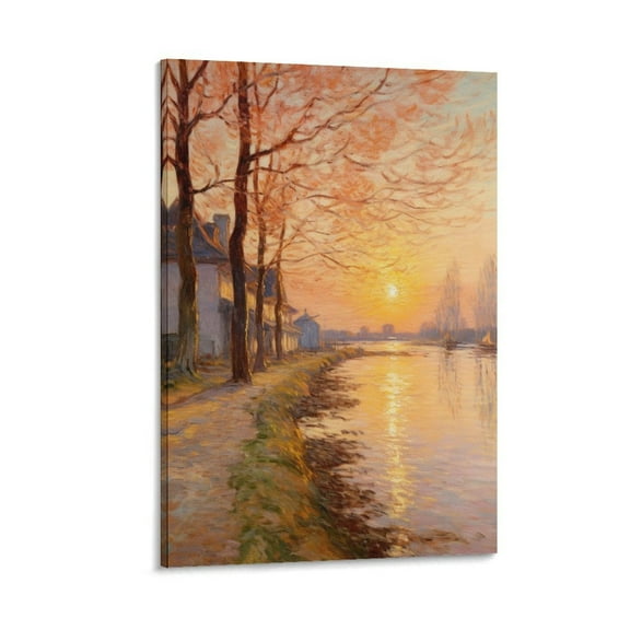 Alfred Sisley Print Painting (68) Wall Art Picture Painting Poster Canvas Print Posters Artworks Bedroom Living Room Decor 16x24inch(40x60cm)