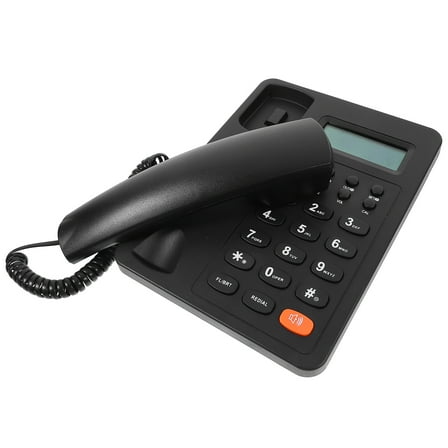 Toyvian 1 Set House Phones Desk Black Plastic for Efficient Communication