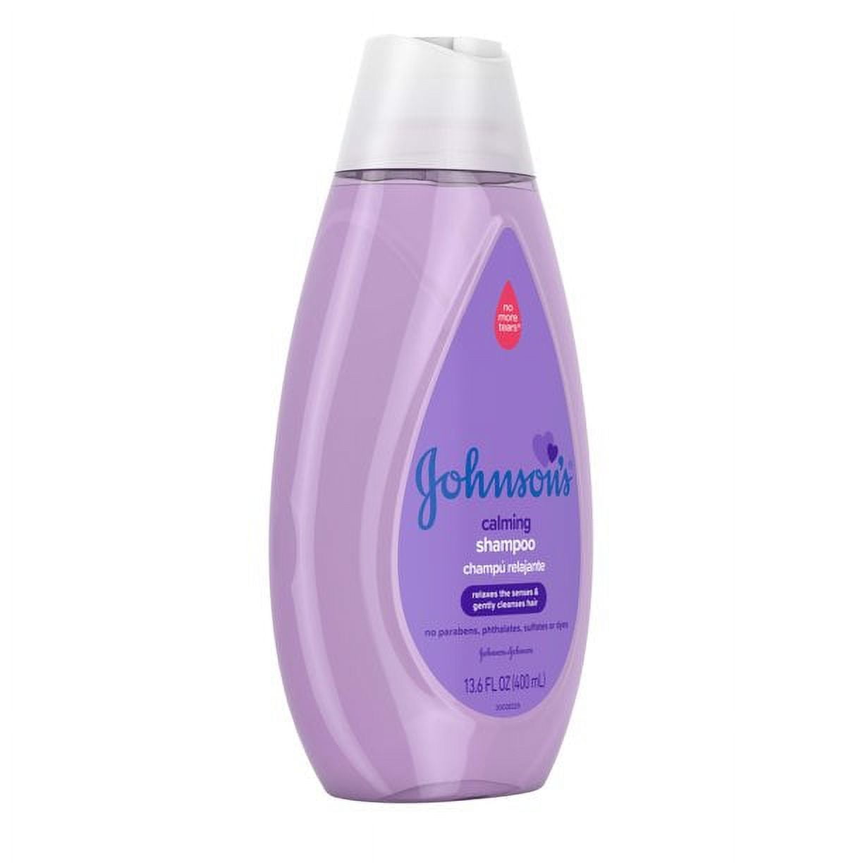 JOHNSON'S Calming Baby Shampoo with Soothing NaturalCalm Scent 13.6 oz (Pack of 3)