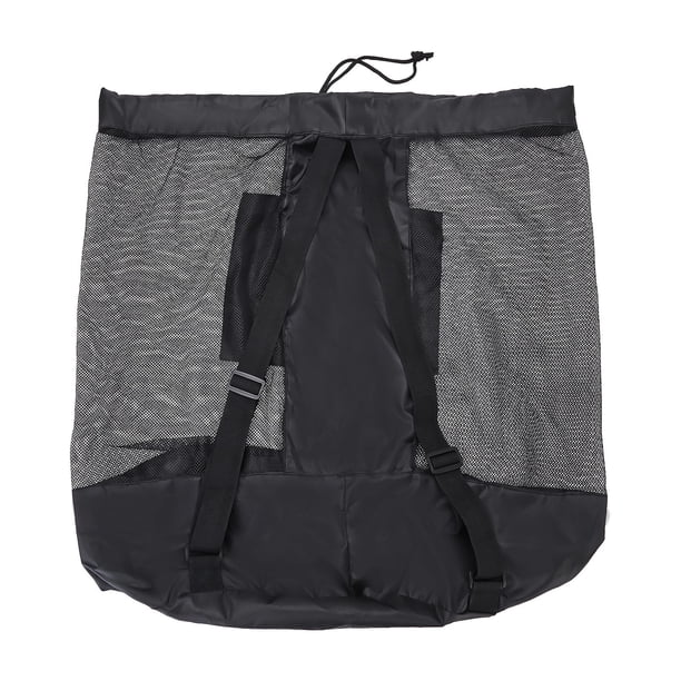 Bolsa de malla para pelotas de fútbol, bolsa de almacenamiento con cordón, bolsa de red, bolsa de transporte resistente para 54cmx58cm