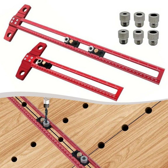 T Type Woodworking Scriber Ruler 90 Degree Line Gauge Scriber T-Square Ruler 300Mm Fangkenuo