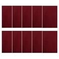 thumbnail image 1 of Furnish My Place Modern Plush Solid Burgundy Color Rug - Pets and Kids Friendly Rug, Indoor/Outdoor Mat, Area Rugs Great for Kids, Pets, Event, Living Room, Made in USA, 2' x 3' Rectangle - Set of 10, 1 of 10