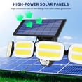 thumbnail image 3 of Luz De Pared Solar Al Aire Libre Lámpara De Pared De Inducción De Cuerpo Humano Giratoria 240Pcs Cuentas De Led Luz De Cerca Decorativa Con Control De Luz Para Garden Yard Hotel Inevent HA019790-00, 3 of 7