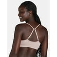 thumbnail image 2 of No Boundaries Women's Seamless Ribbed Triangle Bralette, Sizes XS-XXXL, 2 of 11