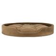 thumbnail image 2 of FurHaven Pet Dog Bed | Oval Terry Fleece and Suede Pet Bed for Dogs & Cats, Camel, Jumbo, 2 of 3