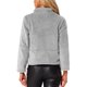thumbnail image 3 of Chaqueta de forro polar recortada INSPIRE CHIC para mujeres con cuello alto y cierre de piel sintética, 3 of 6