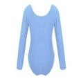 thumbnail image 2 of Alvivi Justaucorps de Danse Ballet à Manches Longues pour Filles, Bleu 8, 2 of 4