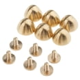 thumbnail image 1 of 6 piezas de champiñones Tornillo trasero / Remaches - Brass 12x9 mm, 1 of 7