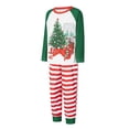 thumbnail image 3 of Meihuid Christmas Pajamas for Family, Matching Family Christmas PJs Sets Blue Elk Tree Printed Top Sleepwear, 3 of 9