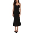 thumbnail image 1 of INSPIRAR CHIC WOMLAYOUT Vestidos Bodycon Sin Mangas para Mujeres con Tirantes de Espagueti y Volantes para Fiesta Midi M Negro, 1 of 6