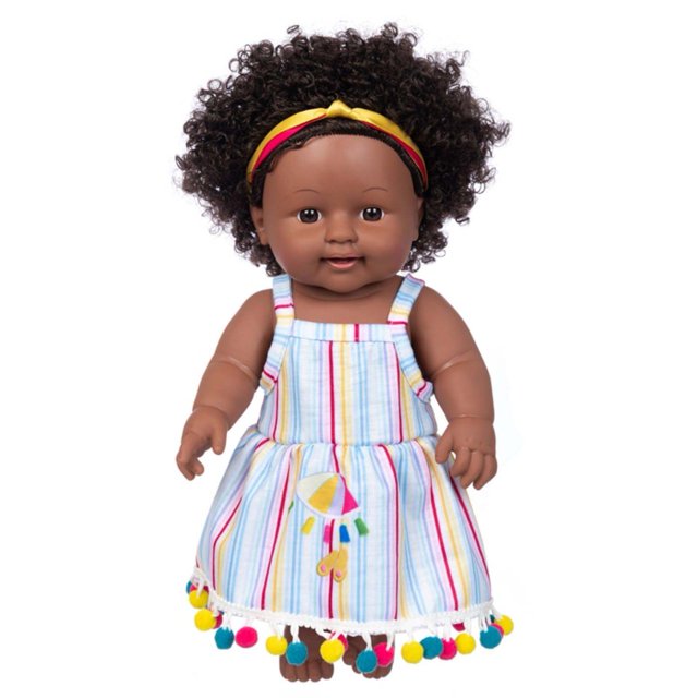 12 Inch Reborn Baby Doll Girl Doll Gift, Fits US 12 Inch Doll Clothes and Accessories Including Hairband