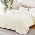 thumbnail image 2 of EastVita Electric Blanket Queen Heated Blanket Dual Control Cozy Faux Rabbit Fur with 4 Heating Levels and 10H Auto Off Over-Heat Protection Machine Washable ETL Certification Beige 84x90 Inch, 2 of 8